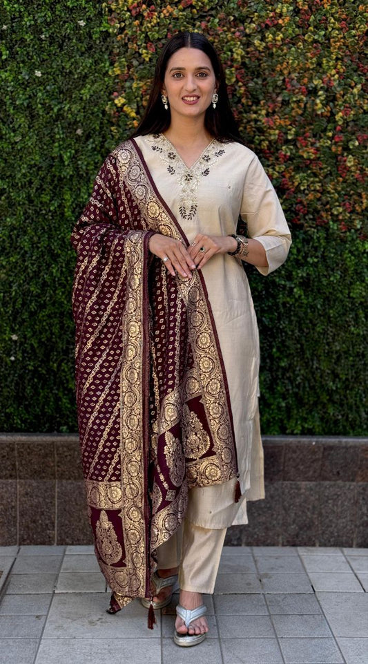 Beauteous Function Wear Heavy Quality Hand Work Roman Silk Full Stitched Salwar Suit